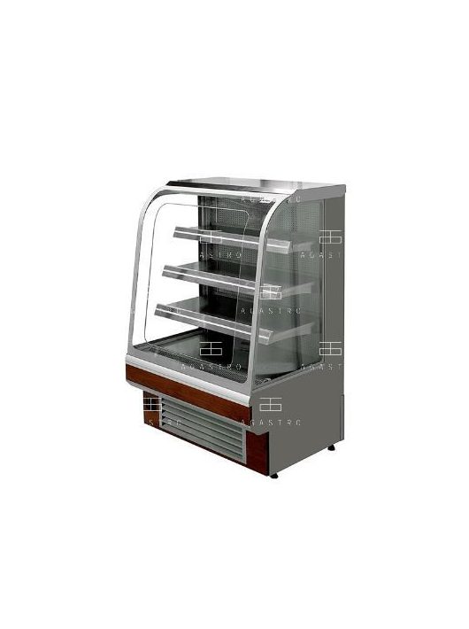 C-1 TS/Z 60/CH TOSTI Hűtött bemutatóvitrin (+25°C, 60% Rh) 0 ... +6 °C, hűtéstartománnyal, 600 x 740 x 1395 mm