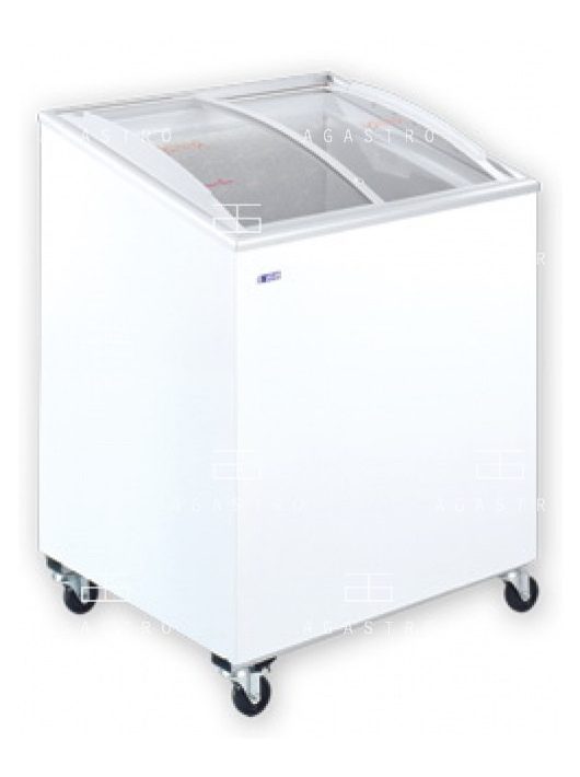 KH-CF200 SCE Mélyhűtőláda ferde, csúszó domború üvegtetővel (+30°C, 55% Rh) -12 ... -22 °C, 0.19 kW