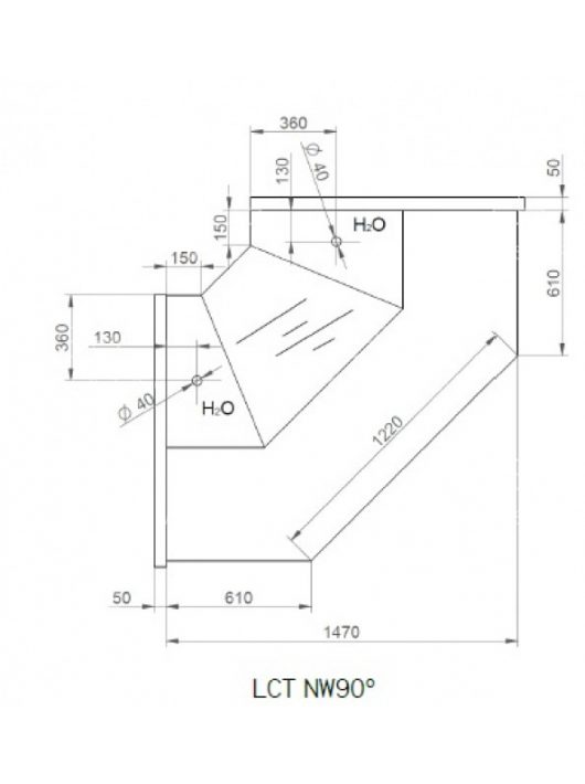 LCT Tucana 01 INT90 - Belső sarokpult 90° - ventilációs, teleszkópos frontüveg